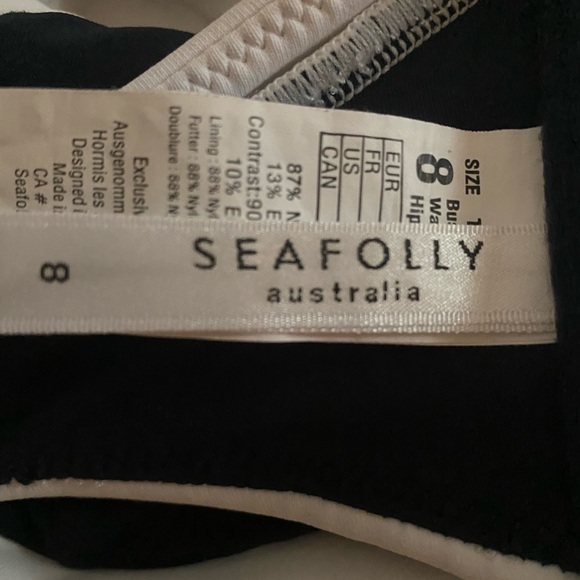 Seafolly Block Party high-neck bikini top. - Picture 5 of 6